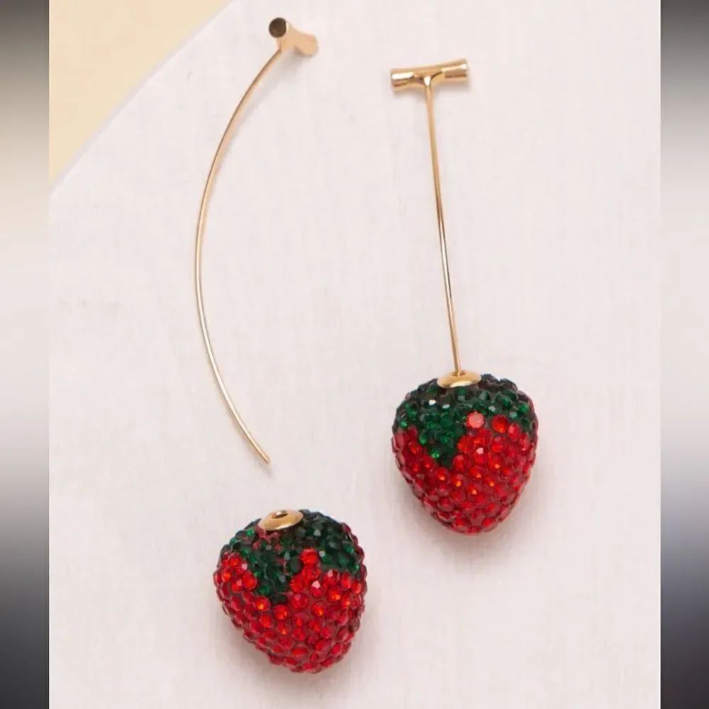 Bohemian strawberry drop earrings M30